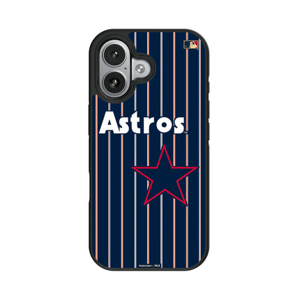 Houston Astros 1975-1981 - Cooperstown Collection Pinstripe Bump Phone Case for Apple iPhone