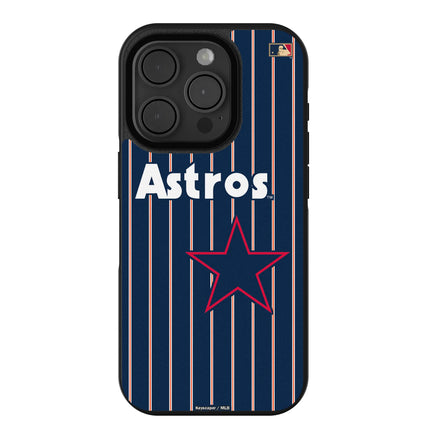 Houston Astros 1975-1981 - Cooperstown Collection Pinstripe Bump Phone Case for Apple iPhone