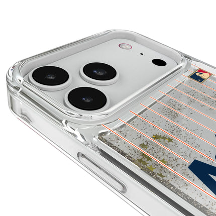 Houston Astros 1975-1981 - Cooperstown Collection Pinstripe Glitter Phone Case for Apple iPhone