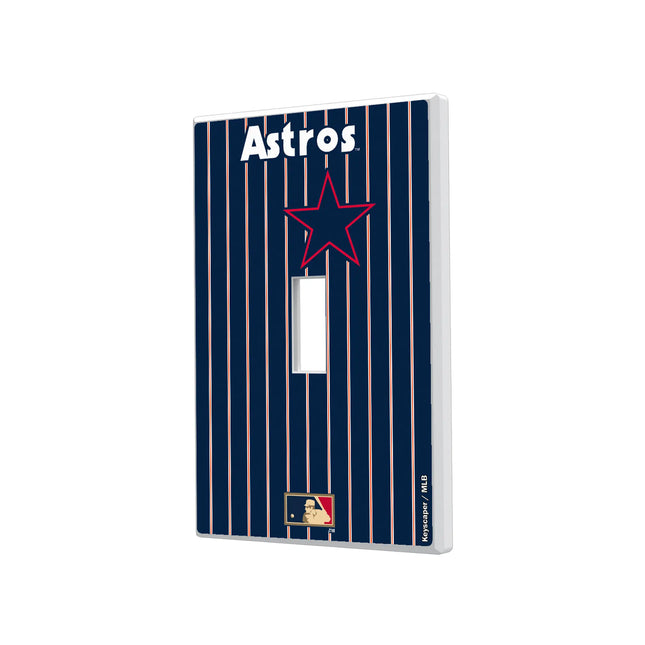 Houston Astros 1975-1981 - Cooperstown Collection Pinstripe Hidden-Screw Light Switch Plate