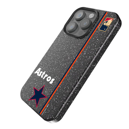 Houston Astros 1975-1981 - Cooperstown Collection Sidebar Black Bling Phone Case for Apple iPhone
