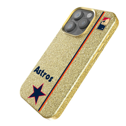 Houston Astros 1975-1981 - Cooperstown Collection Sidebar Bling Phone Case for Apple iPhone