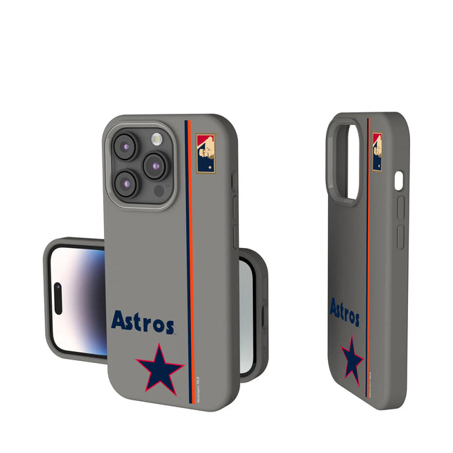Houston Astros 1975-1981 - Cooperstown Collection Sidebar Soft Touch Phone Case for Apple iPhone