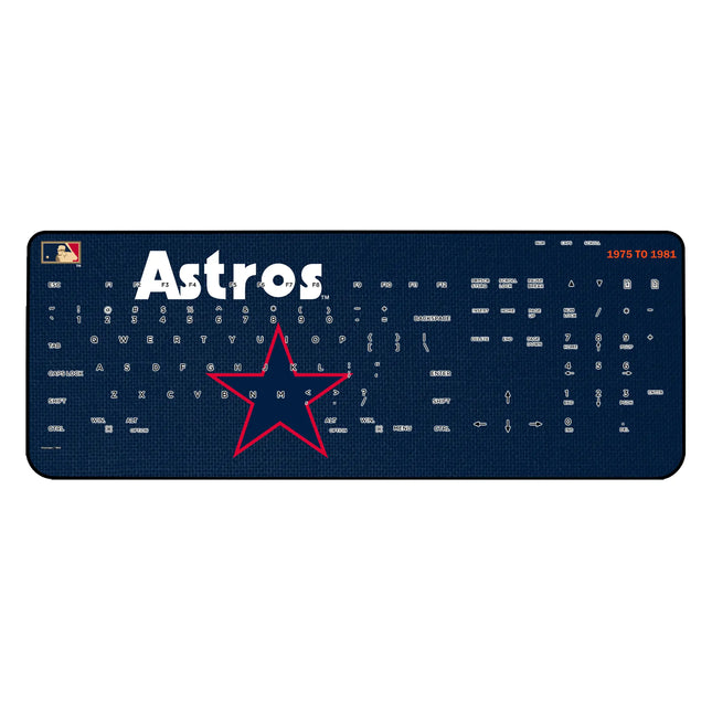 Houston Astros 1975-1981 - Cooperstown Collection Solid Wireless USB Keyboard