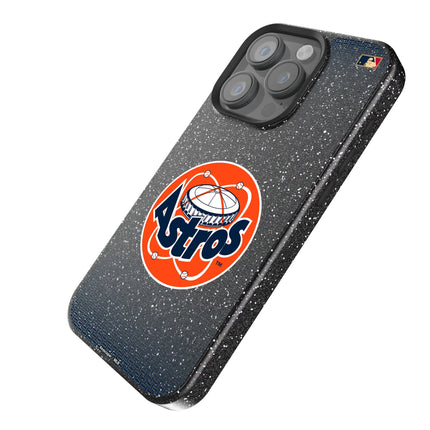 Houston Astros 1977-1993 - Cooperstown Collection Linen Black Bling Phone Case for Apple iPhone