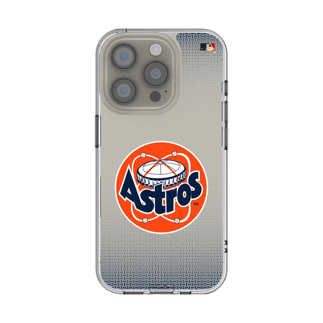 Houston Astros 1977-1993 - Cooperstown Collection Linen Clear Phone Case for Apple iPhone