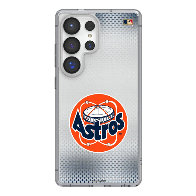 Houston Astros 1977-1993 - Cooperstown Collection Linen Clear Phone Case for Samsung Galaxy