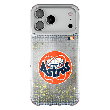 Houston Astros 1977-1993 - Cooperstown Collection Linen Glitter Phone Case for Apple iPhone