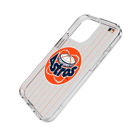 Houston Astros 1977-1993 - Cooperstown Collection Pinstripe Clear Phone Case for Apple iPhone