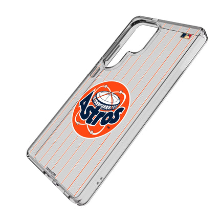 Houston Astros 1977-1993 - Cooperstown Collection Pinstripe Clear Phone Case for Samsung Galaxy