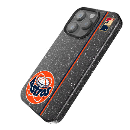 Houston Astros 1977-1993 - Cooperstown Collection Sidebar Black Bling Phone Case for Apple iPhone