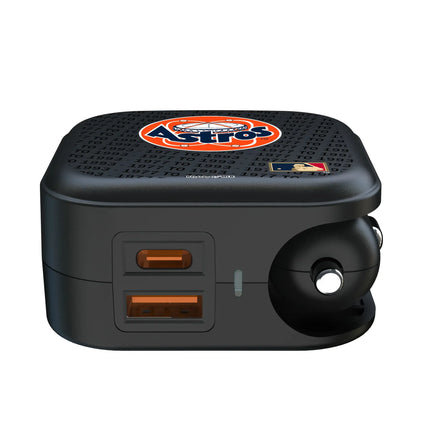 Houston Astros 1977-1993 - Cooperstown Collection Text Backdrop 2 in 1 USB A/C Charger
