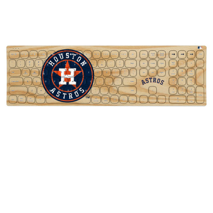 Houston Astros Baseball Bat Curved Wireless Keyboard
