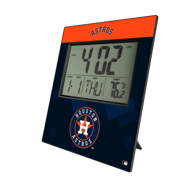 Houston Astros Color Block Wall Clock