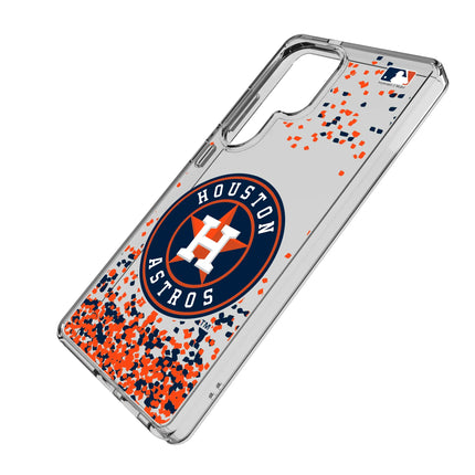 Houston Astros Confetti Clear Phone Case for Samsung Galaxy