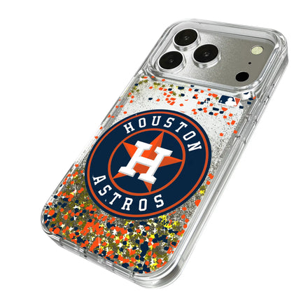 Houston Astros Confetti Glitter Phone Case for Apple iPhone
