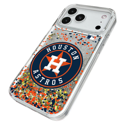 Houston Astros Confetti Glitter Phone Case for Apple iPhone