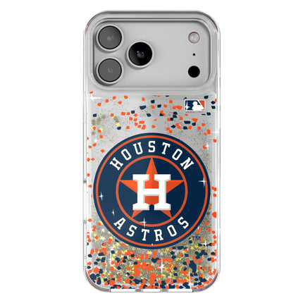 Houston Astros Confetti Glitter Phone Case for Apple iPhone