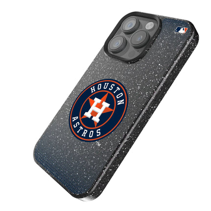 Houston Astros Linen Black Bling Phone Case for Apple iPhone