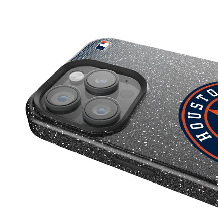Houston Astros Linen Black Bling Phone Case for Apple iPhone