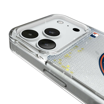 Houston Astros Linen Glitter Phone Case for Apple iPhone
