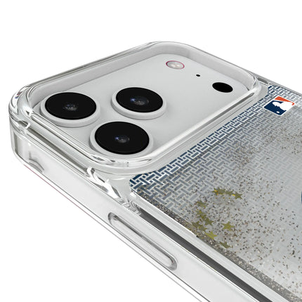 Houston Astros Linen Glitter Phone Case for Apple iPhone