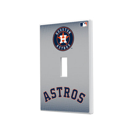 Houston Astros Linen Hidden-Screw Light Switch Plate