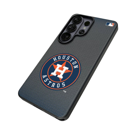 Houston Astros Linen MagSafe Compatible Phone Case for Samsung Galaxy