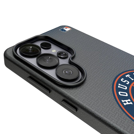 Houston Astros Linen MagSafe Compatible Phone Case for Samsung Galaxy