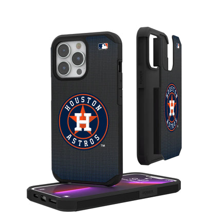 Houston Astros Linen Rugged Phone Case for Apple iPhone