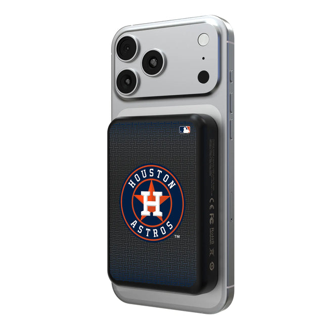 Houston Astros Linen Wireless Mag Power Bank