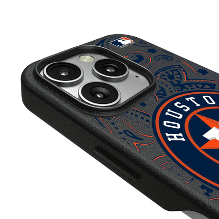 Houston Astros Paisley MagSafe Compatible Phone Case for Apple iPhone