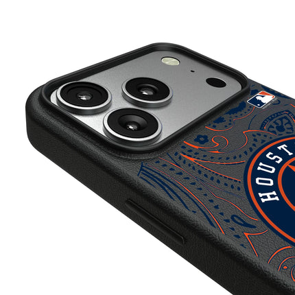 Houston Astros Paisley MagSafe Compatible Phone Case for Apple iPhone