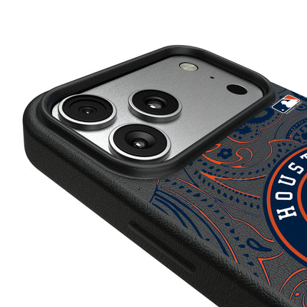 Houston Astros Paisley MagSafe Compatible Phone Case for Apple iPhone