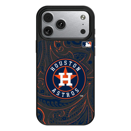 Houston Astros Paisley MagSafe Compatible Phone Case for Apple iPhone