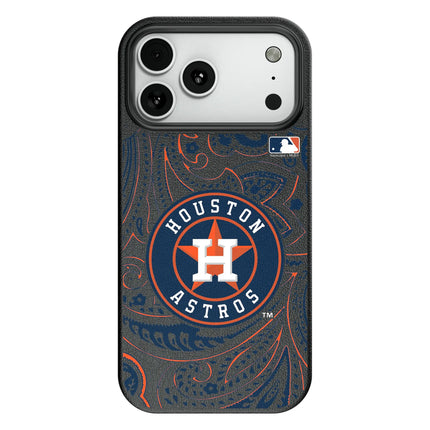 Houston Astros Paisley MagSafe Compatible Phone Case for Apple iPhone