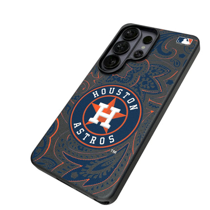 Houston Astros Paisley MagSafe Compatible Phone Case for Samsung Galaxy