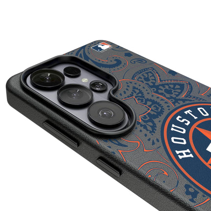 Houston Astros Paisley MagSafe Compatible Phone Case for Samsung Galaxy