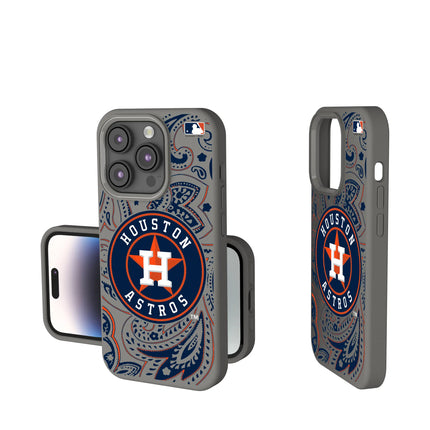 Houston Astros Paisley Soft Touch Phone Case for Apple iPhone