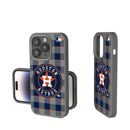 Houston Astros Plaid Soft Touch Phone Case for Apple iPhone