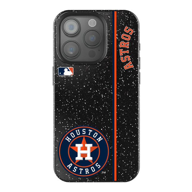 Houston Astros Sidebar Black Bling Phone Case for Apple iPhone