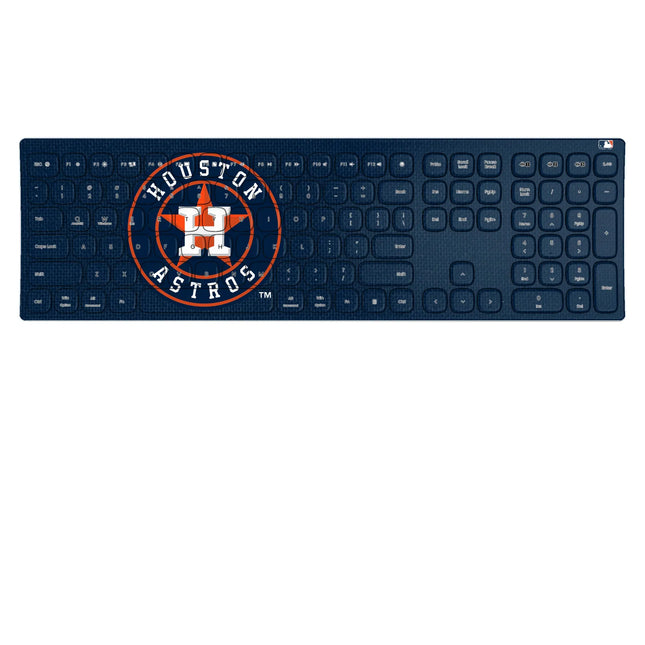 Houston Astros Solid Curved Wireless Keyboard