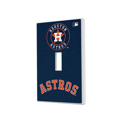 Houston Astros Solid Hidden-Screw Light Switch Plate