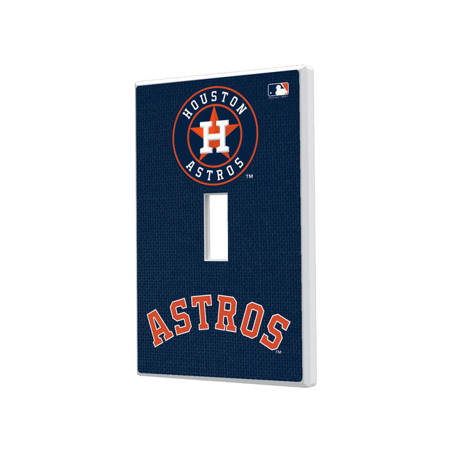 Houston Astros Solid Hidden-Screw Light Switch Plate