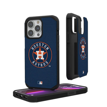 Houston Astros Solid Rugged Phone Case for Apple iPhone