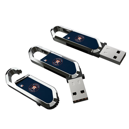 Houston Astros Solid USB 64GB Clip Style Flash Drive