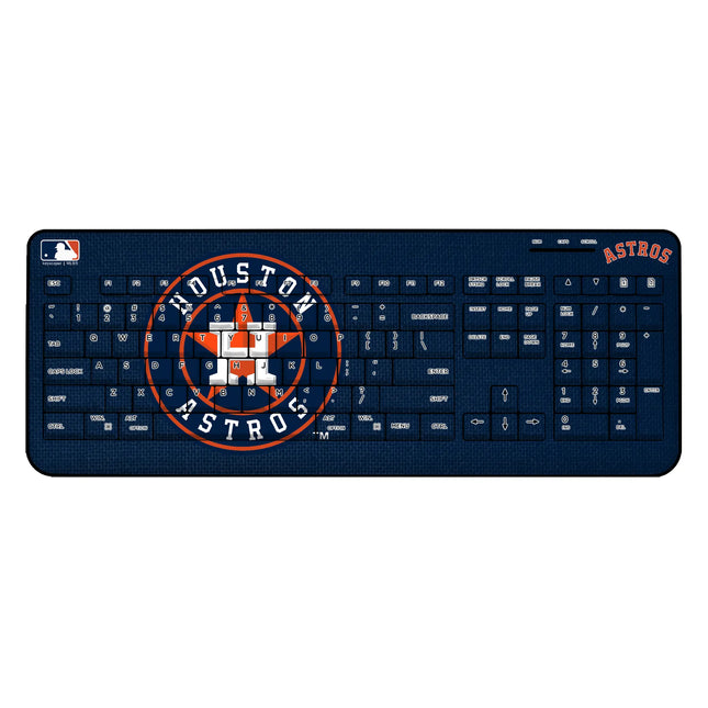 Houston Astros Solid Wireless USB Keyboard