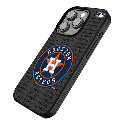 Houston Astros Text Backdrop Bump Phone Case for Apple iPhone