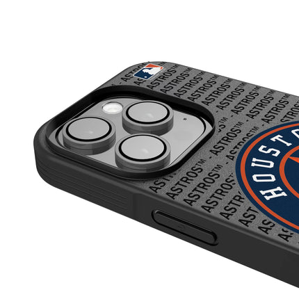 Houston Astros Text Backdrop Bump Phone Case for Apple iPhone