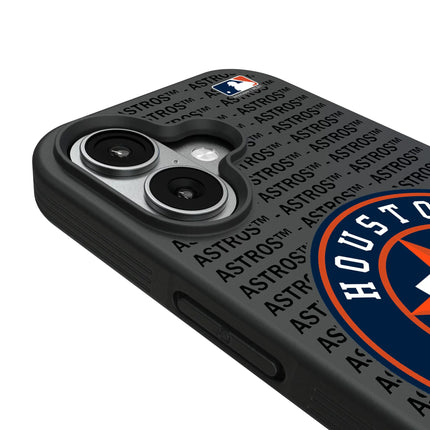 Houston Astros Text Backdrop Bump Phone Case for Apple iPhone